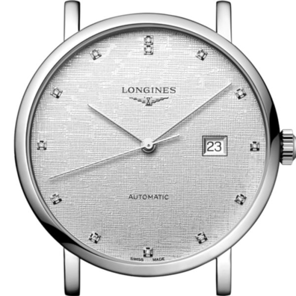 Montre Longines Elegant Collection Cadran Striped Silver Bracelet Acier