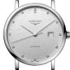 Montre Longines Elegant Collection Cadran Striped Silver Bracelet Acier