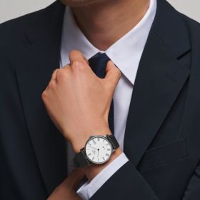 Montre Longines Elegant Collection Cadran Blanc mat Bracelet nylon