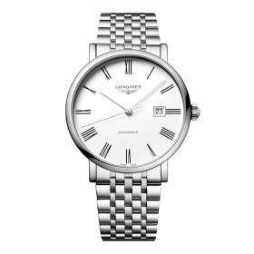 Montre Longines Elegant Collection Cadran Blanc mat Bracelet Acier