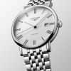 Montre Longines Elegant Collection Cadran Blanc mat Bracelet Acier