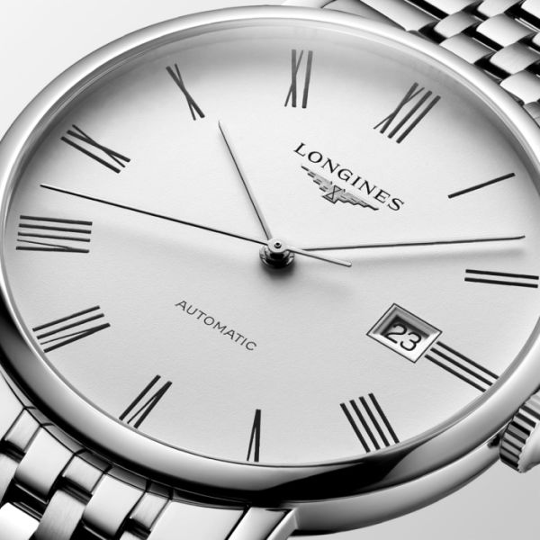 Montre Longines Elegant Collection Cadran Blanc mat Bracelet Acier
