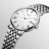 Montre Longines Elegant Collection Cadran Blanc mat Bracelet Acier