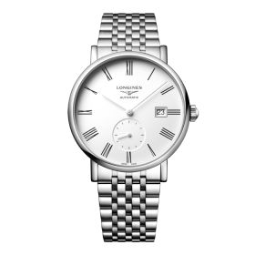 Montre Longines Elegant Collection Cadran Blanc mat Bracelet Acier