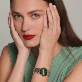 Montre La Grande Classique De Longines Cadran Vert Bracelet Acier