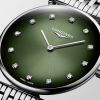 Montre La Grande Classique De Longines Cadran Vert Bracelet Acier