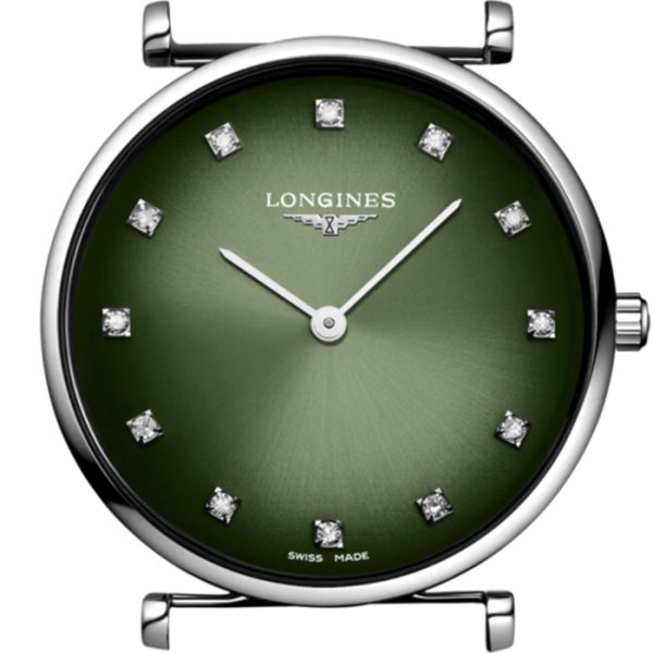 Montre La Grande Classique De Longines Cadran Vert Bracelet Acier