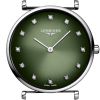 Montre La Grande Classique De Longines Cadran Vert Bracelet Acier