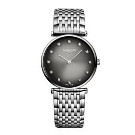 Montre La Grande Classique De Longines Cadran Gris Bracelet Acier