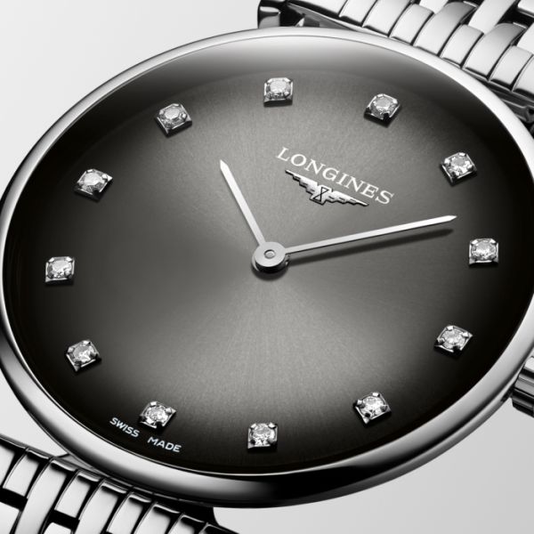Montre La Grande Classique De Longines Cadran Gris Bracelet Acier