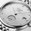 Montre Longines Elegant Collection Cadran Striped Silver Bracelet Acier
