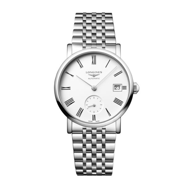 Montre Longines Elegant Collection Cadran Blanc mat Bracelet Acier