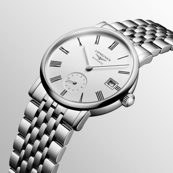 Montre Longines Elegant Collection Cadran Blanc mat Bracelet Acier
