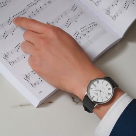 Montre Longines Elegant Collection Cadran Blanc mat Bracelet nylon