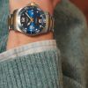 Montre Hydroconquest Cadran Bleu soleillé Bracelet Acier et PVD jaune
