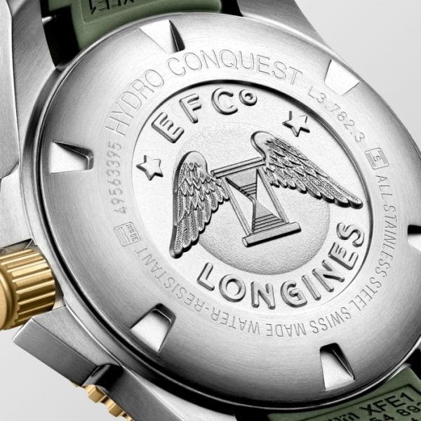 Montre Hydroconquest Cadran Vert mat Bracelet caoutchouc