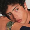 Montre Hydroconquest Cadran Vert mat Bracelet Acier et PVD jaune