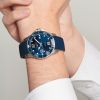 Montre Hydroconquest Cadran Bleu soleillé Bracelet caoutchouc