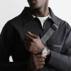 Montre Longines Master Collection Cadran Argenté "grain d'orge" Bracelet Alligator