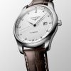 Montre Longines Master Collection Cadran Argenté "grain d'orge" Bracelet Alligator