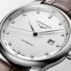 Montre Longines Master Collection Cadran Argenté "grain d'orge" Bracelet Alligator