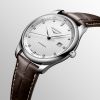 Montre Longines Master Collection Cadran Argenté "grain d'orge" Bracelet Alligator