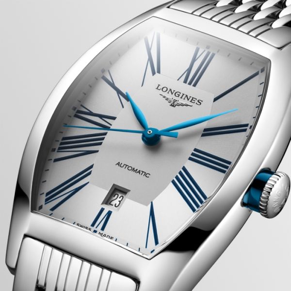 Montre Longines Evidenza Cadran Argenté Bracelet Acier