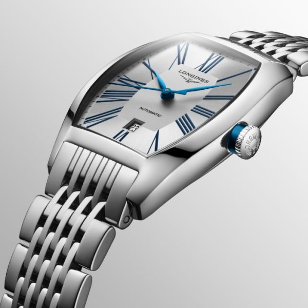 Montre Longines Evidenza Cadran Argenté Bracelet Acier