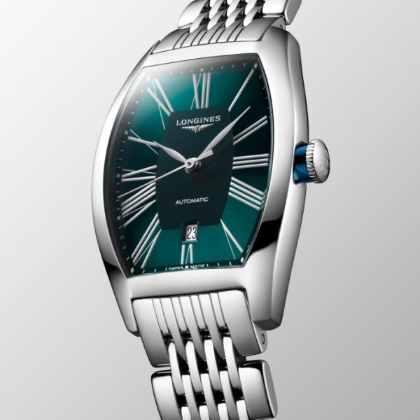 Montre Longines Evidenza Cadran Pétrole Bracelet Acier
