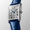 Montre Longines Dolcevita Cadran Argenté "flinqué" Bracelet Alligator