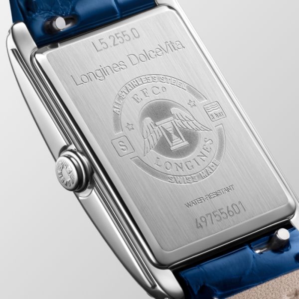 Montre Longines Dolcevita Cadran Argenté "flinqué" Bracelet Alligator