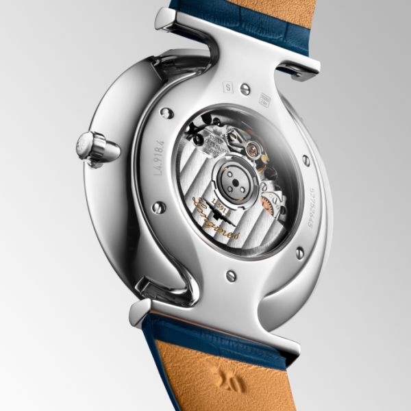 Montre La Grande Classique De Longines Cadran Bleu soleillé Bracelet Alligator