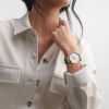Montre La Grande Classique De Longines Cadran Argenté "flinqué" Bracelet Acier