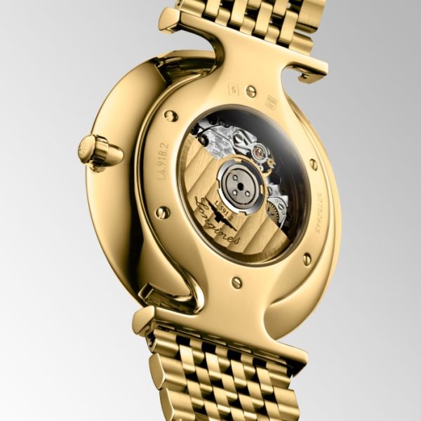 Montre La Grande Classique De Longines Cadran Blanc Bracelet Acier et PVD jaune