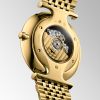 Montre La Grande Classique De Longines Cadran Blanc Bracelet Acier et PVD jaune