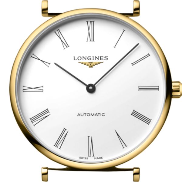 Montre La Grande Classique De Longines Cadran Blanc Bracelet Acier et PVD jaune