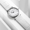 Montre La Grande Classique De Longines Cadran Nacre blanche Bracelet Alligator