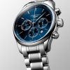 Montre Longines Master Collection Chronograph Cadran Bleu soleillé Bracelet Acier