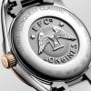 Montre Conquest Classic Cadran Nacre blanche Bracelet Acier PVD rouge