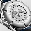 Montre Conquest 43mm Cadran Bleu soleillé Bracelet cuir