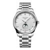 Montre Longines Master Collection Moonphase Cadran Argenté "grain d'orge" Bracelet Acier