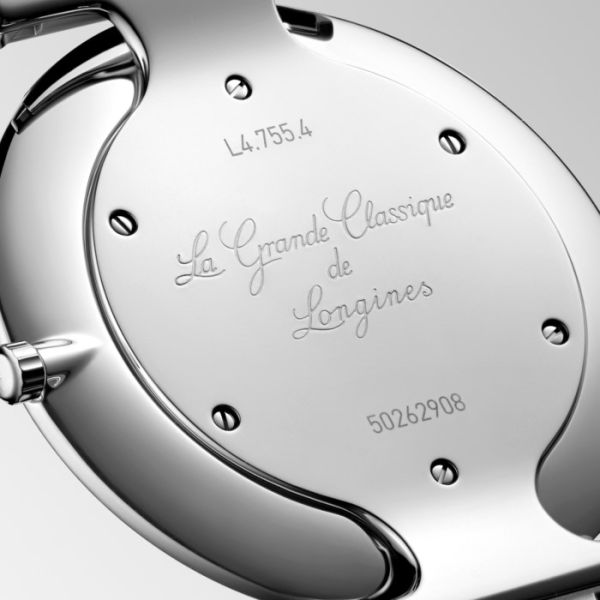 Montre La Grande Classique De Longines Cadran Noir soleillé Bracelet Acier