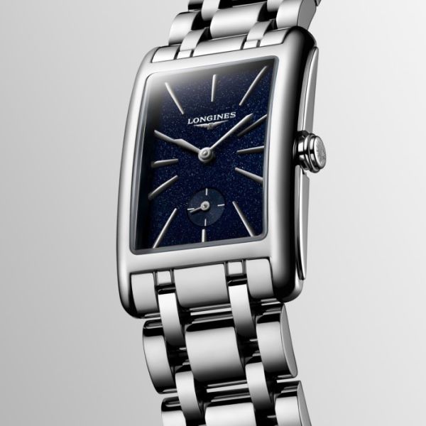 Montre Longines Dolcevita Cadran Bleu Bracelet Acier