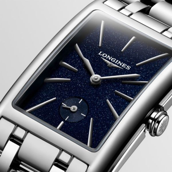 Montre Longines Dolcevita Cadran Bleu Bracelet Acier