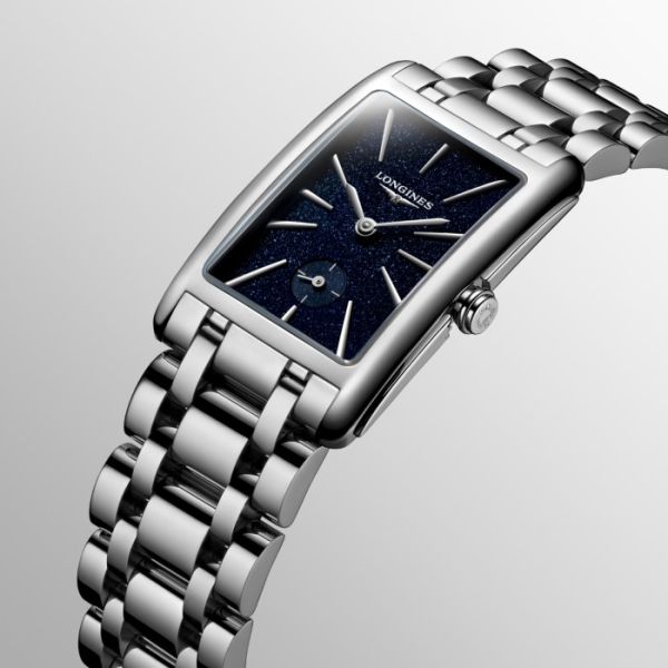 Montre Longines Dolcevita Cadran Bleu Bracelet Acier