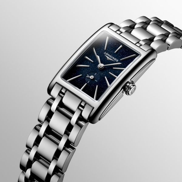Montre Longines Dolcevita Cadran Bleu Bracelet Acier