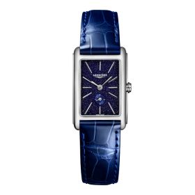 Montre Longines Dolcevita Cadran Bleu Bracelet Alligator