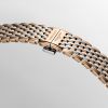 Montre La Grande Classique De Longines Cadran Brun "soleil" Bracelet Acier PVD rouge