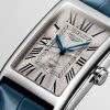 Montre Longines Dolcevita Cadran Argenté "flinqué" Bracelet Alligator