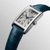 Montre Longines Dolcevita Cadran Argenté "flinqué" Bracelet Alligator